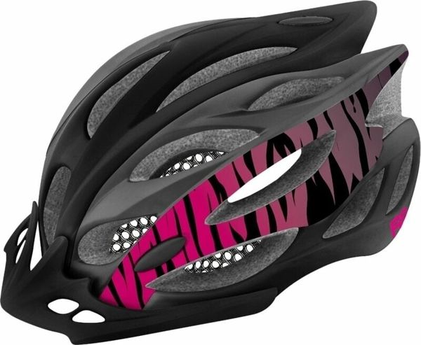 R2 R2 Wind Helmet Black/Gray/Pink M Kolesarska čelada