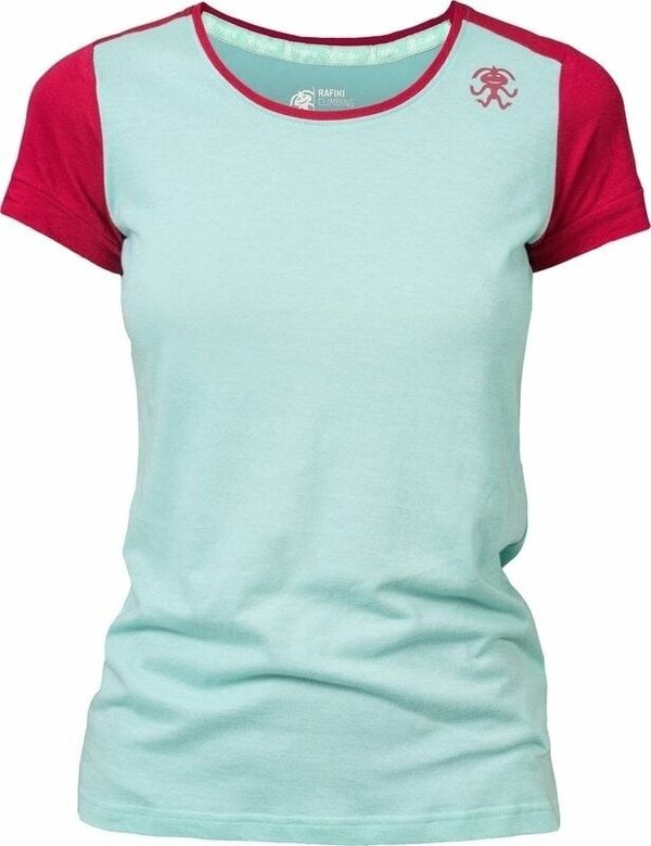 Rafiki Rafiki Chulilla Lady Short Sleeve Eggshell Blue/Earth Red 40 Majica