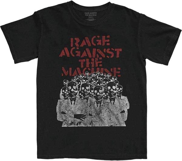 Rage Against The Machine Rage Against The Machine Majica Crowd Masks Unisex Black 2XL