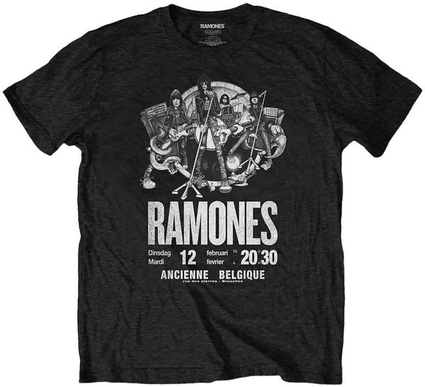 Ramones Ramones Majica Belgique Unisex Black 2XL