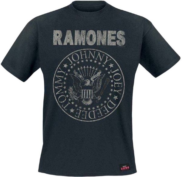 Ramones Ramones Majica Seal Hey Ho Unisex Black 2XL