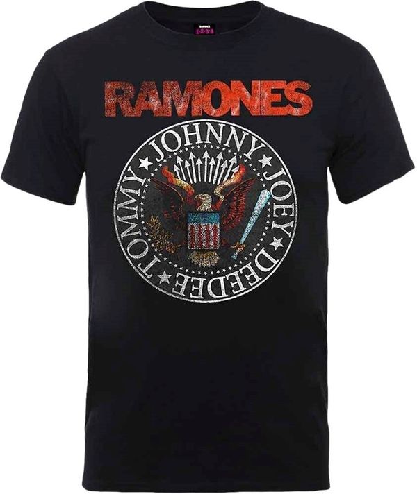 Ramones Ramones Majica Vintage Eagle Seal Unisex Black 2XL