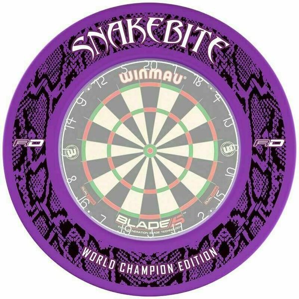 Red Dragon Red Dragon Snakebite World Champion 2020 Dartboard Surround - Purple Rezervni deli za pikado