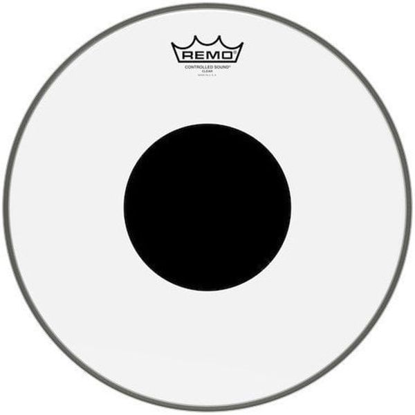 Remo Remo CS-0314-10 Controlled Sound Clear Black Dot 14" Opna za boben