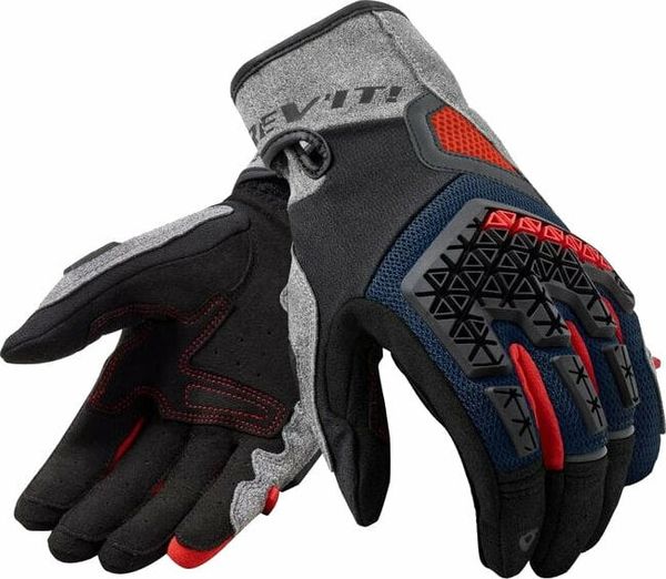 Rev'it! Rev'it! Gloves Mangrove Silver/Blue 3XL Motoristične rokavice