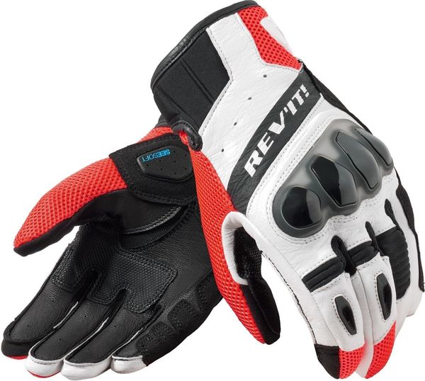 Rev'it! Rev'it! Gloves Ritmo Black/Neon Red 2XL Motoristične rokavice
