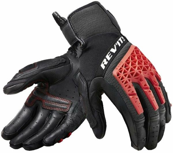 Rev'it! Rev'it! Gloves Sand 4 Black/Red M Motoristične rokavice