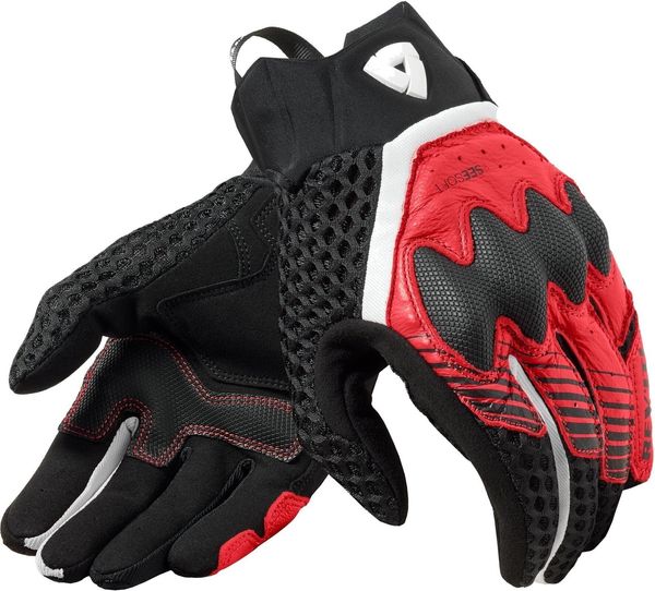 Rev'it! Rev'it! Gloves Veloz Black/Red 2XL Motoristične rokavice