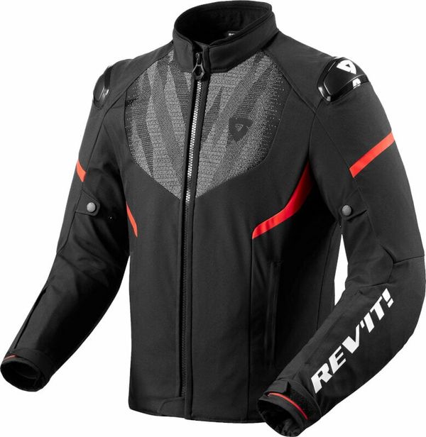 Rev'it! Rev'it! Hyperspeed 2 H2O Black/Neon Red S Tekstilna jakna