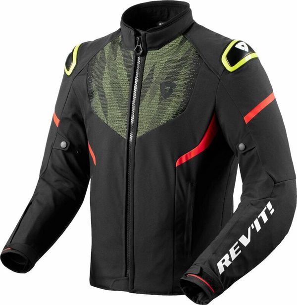 Rev'it! Rev'it! Hyperspeed 2 H2O Black/Neon Yellow 2XL Tekstilna jakna