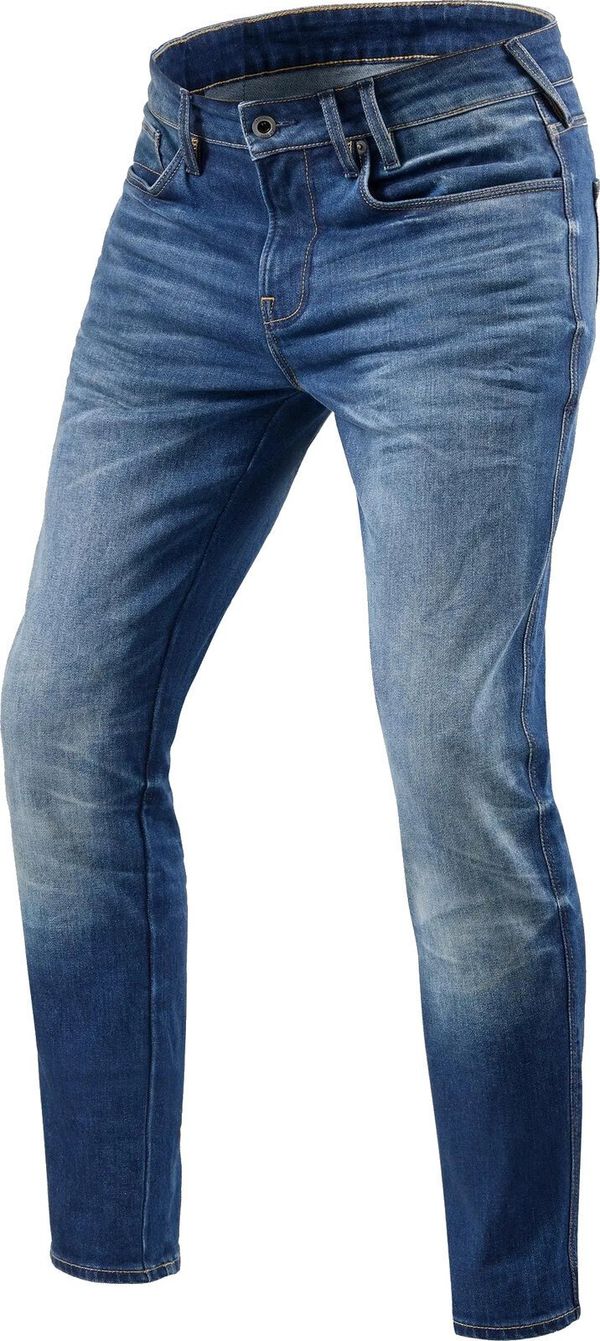 Rev'it! Rev'it! Jeans Carlin SK Medium Blue 34/33 Motoristične jeans hlače