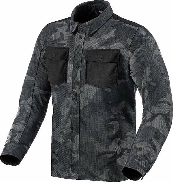 Rev'it! Rev'it! Overshirt Tracer Air 2 Camo Dark Grey S Kevlar majica