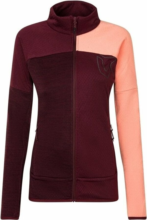 Rock Experience Rock Experience Kobra Mock Neck FZ Woman Fleece Windsor Wine/Desert Flower/Windsor Melange L Pulover na prostem