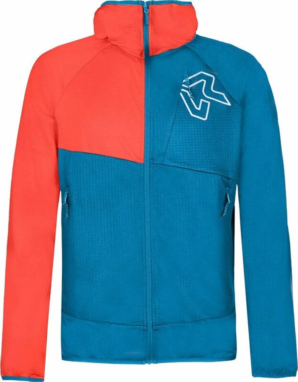 Rock Experience Rock Experience Zebra Hoodie Man Fleece Moroccan Blue/Flame L Pulover na prostem