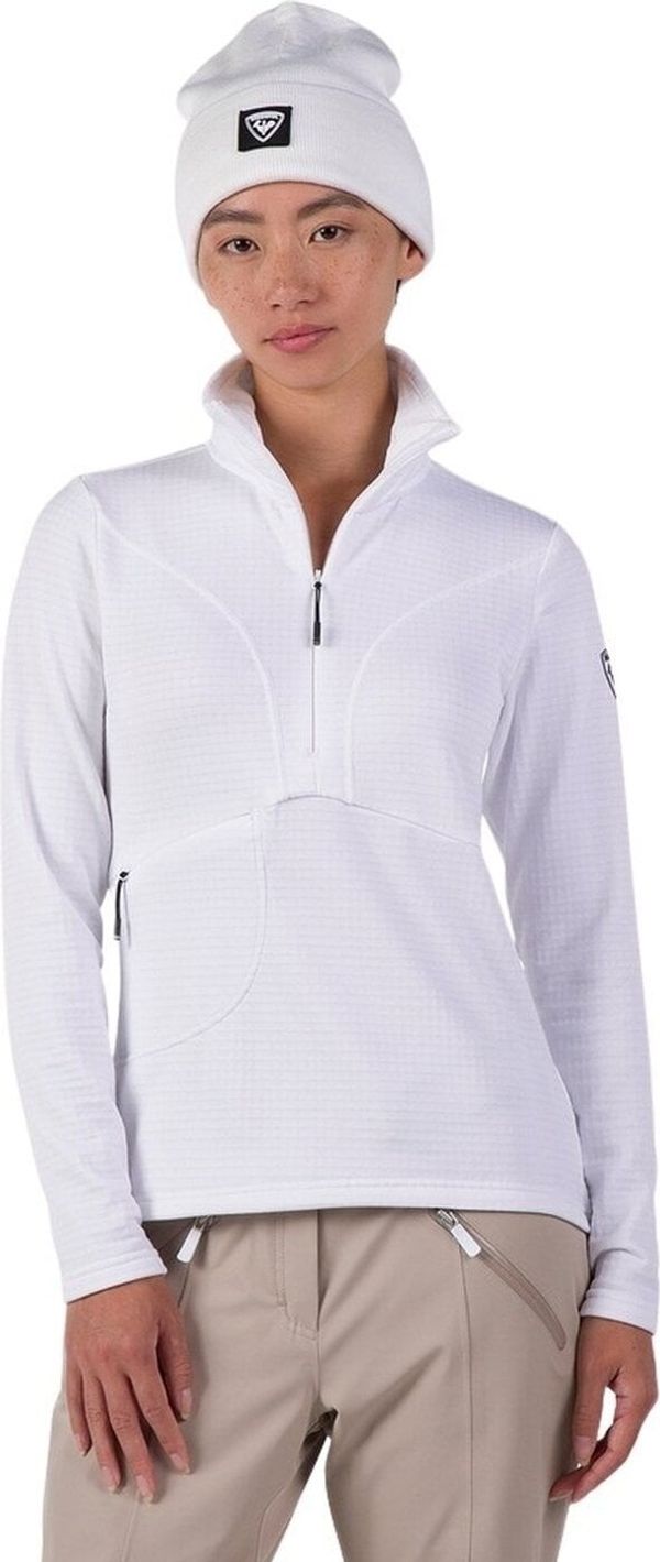 Rossignol Rossignol Blackside Womens Half Zip Fleece Top White XS Hoodie