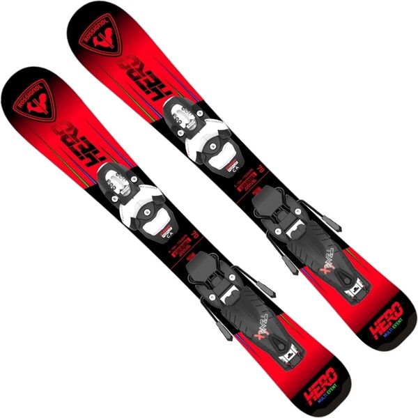 Rossignol Rossignol Hero Pro Pre-Drilled + Team 4 GW Set 80 cm Smuči