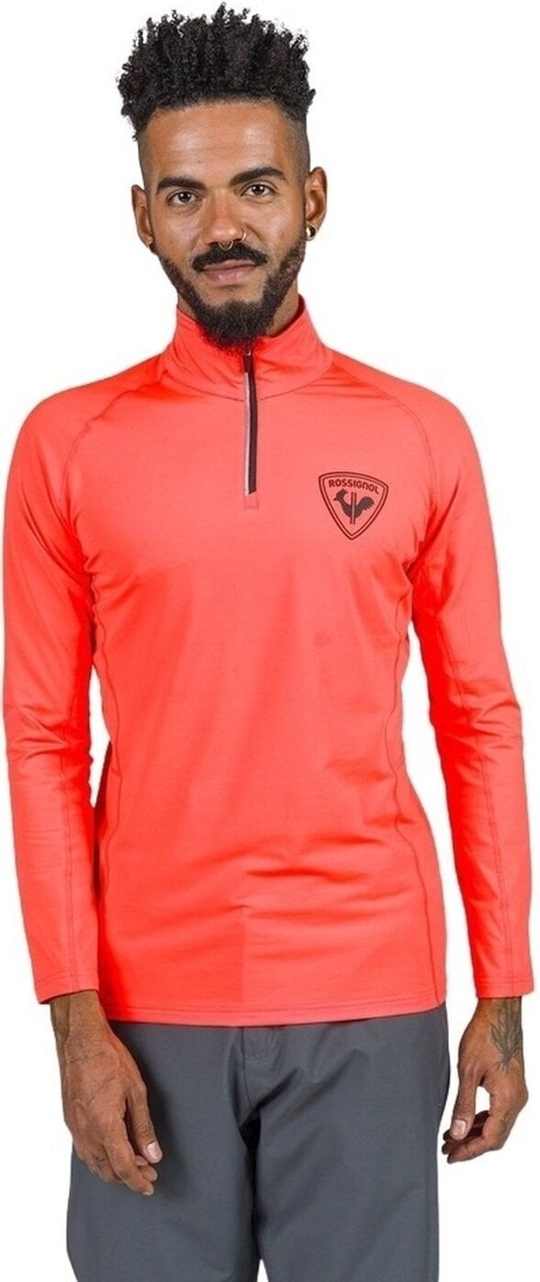 Rossignol Rossignol New Hero Classique Half Zip Baselayer Neon Red L Hoodie