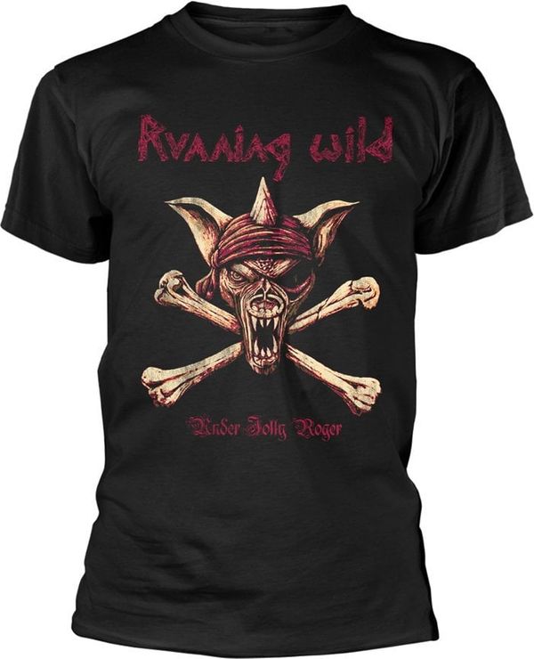 Running Wild Running Wild Majica Under Jolly Roger Crossbones Black XL