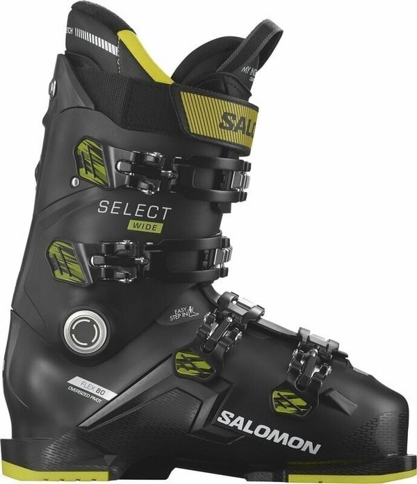 Salomon Salomon Select 80 Wide Black/Acid Green/Beluga 28/28,5 Alpski čevlji