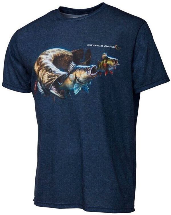 Savage Gear Savage Gear Majica Cannibal Tee Blue 2XL