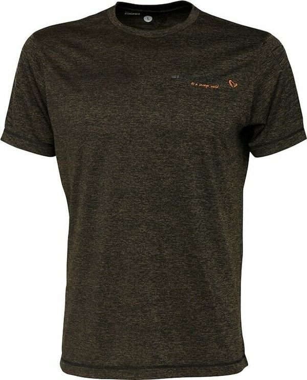 Savage Gear Savage Gear Majica Fighter Stretch T-Shirt Burnt Olive Melange 2XL