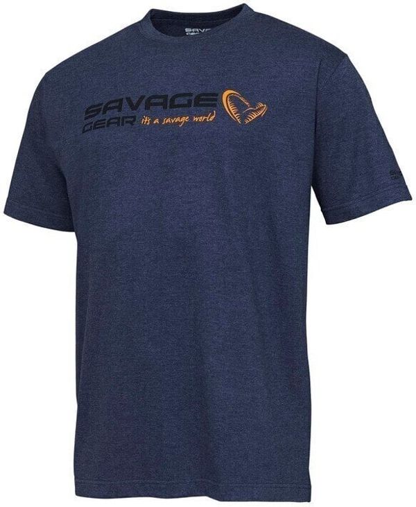 Savage Gear Savage Gear Majica Signature Logo T-Shirt Blue Melange S