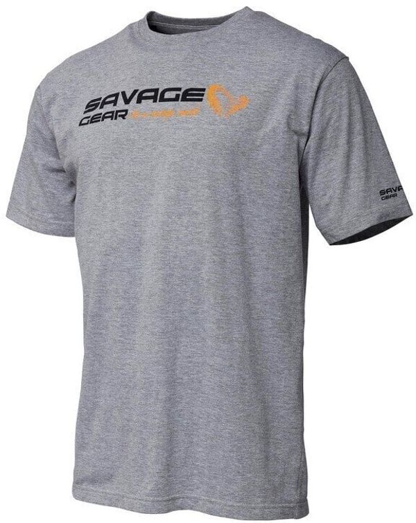 Savage Gear Savage Gear Majica Signature Logo T-Shirt Grey Melange 2XL