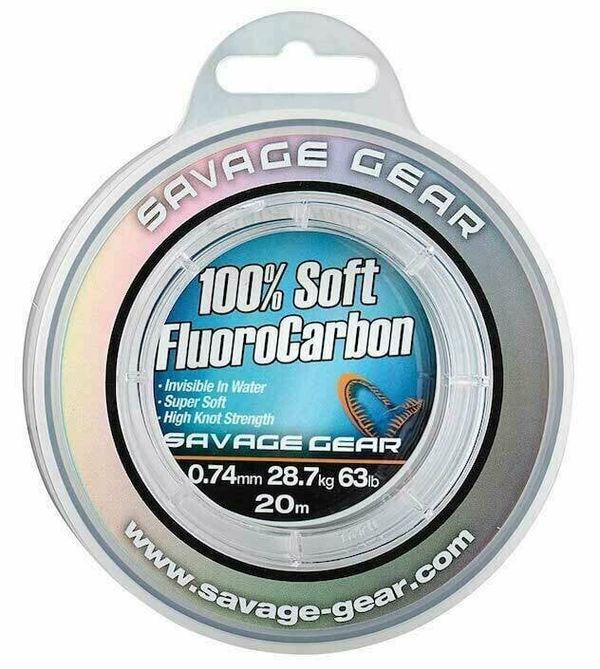 Savage Gear Savage Gear Soft Fluoro Carbon Transparent 1,00 mm 15 m 50,5 kg Najlon