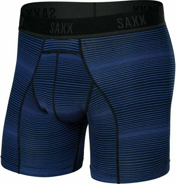 SAXX SAXX Kinetic Boxer Brief Variegated Stripe/Blue 2XL Aktivno spodnje perilo