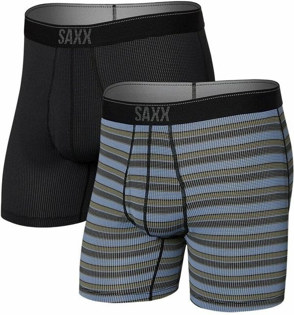 SAXX SAXX Quest 2-Pack Boxer Brief Sunrise Stripe/Black II L Aktivno spodnje perilo