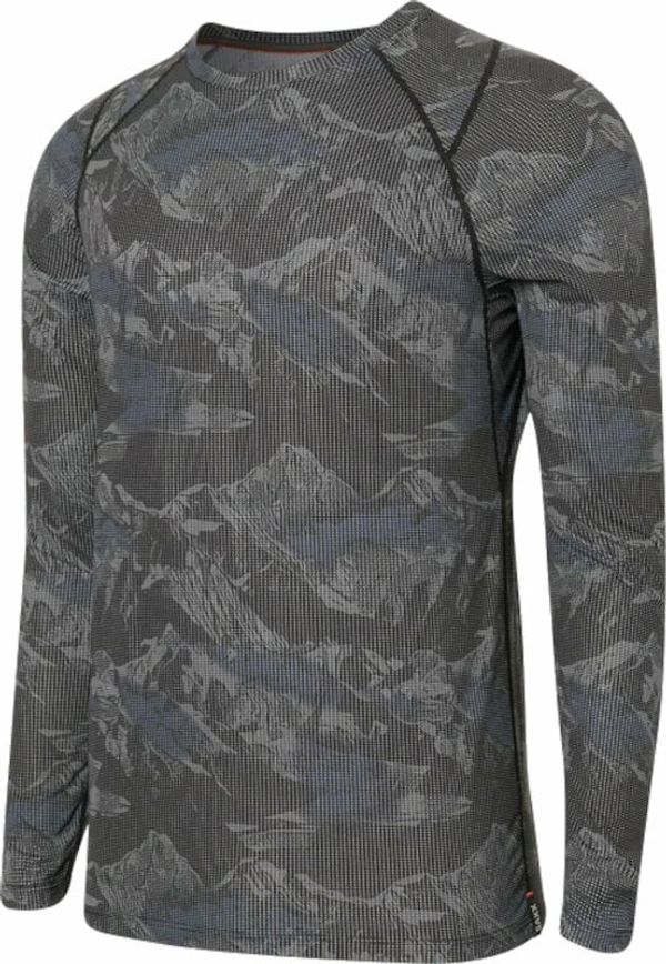 SAXX SAXX Quest Long Sleeve Crew Navy Mountainscape M Termo spodnje perilo