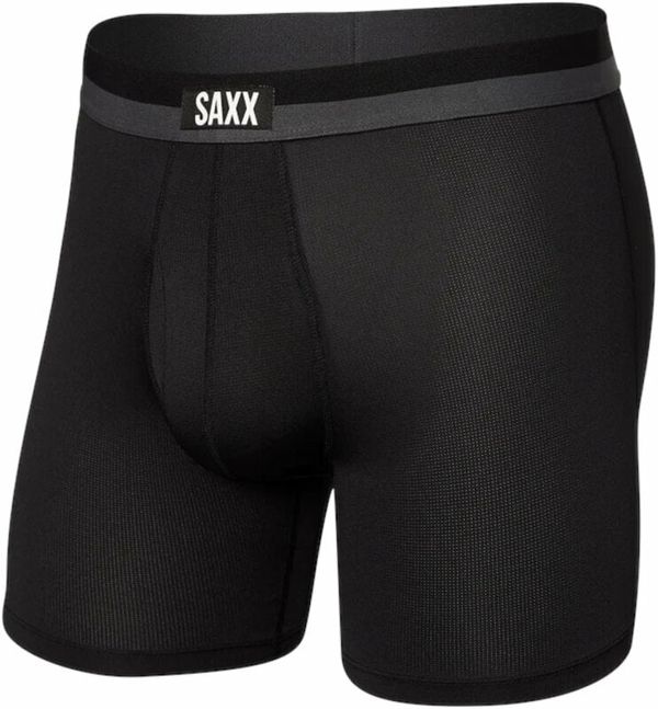 SAXX SAXX Sport Mesh Boxer Brief Black S Aktivno spodnje perilo