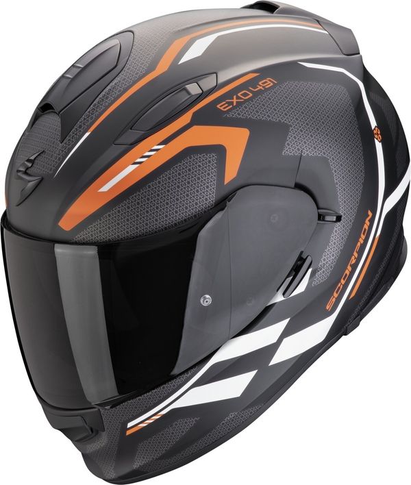 Scorpion Scorpion EXO 491 KRIPTA Matt Black/Orange/White L Čelada