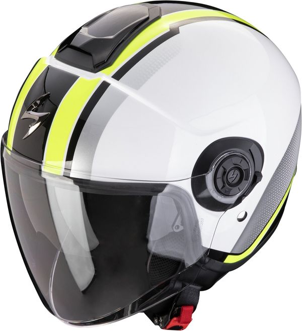 Scorpion Scorpion EXO-CITY II VEL White/Neon Yellow L Čelada