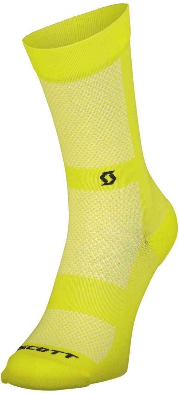 Scott Scott Performance No Shortcuts Crew Socks Sulphur Yellow/Black 36-38 Kolesarske nogavice