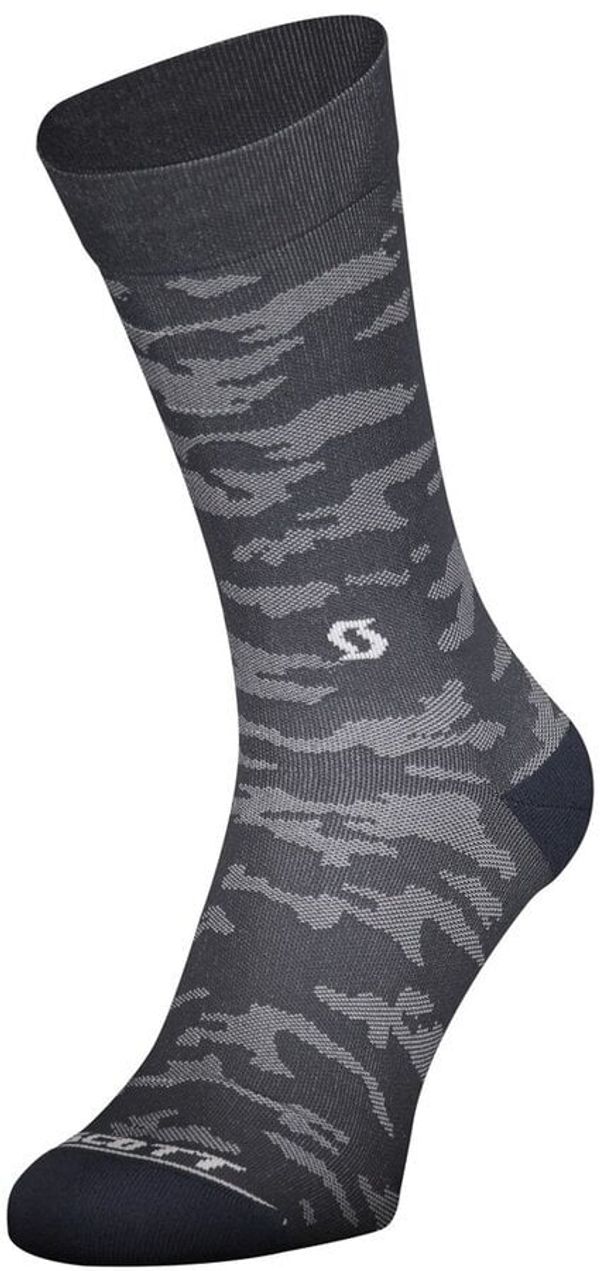 Scott Scott Sock Trail Camo Crew Dark Grey-White S Tekaške nogavice