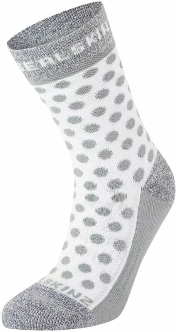 Sealskinz Sealskinz Rudham Mid Length Meteorological Active Sock Mint/Cream L/XL Kolesarske nogavice