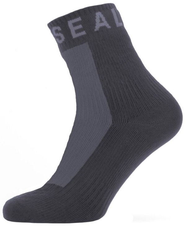 Sealskinz Sealskinz Waterproof All Weather Ankle Length Sock with Hydrostop Black/Grey L Kolesarske nogavice