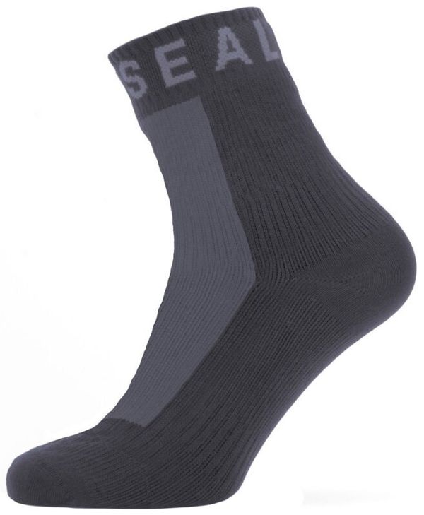 Sealskinz Sealskinz Waterproof All Weather Ankle Length Sock with Hydrostop Black/Grey M Kolesarske nogavice