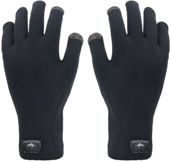 Sealskinz Sealskinz Waterproof All Weather Ultra Grip Knitted Glove Black L Kolesarske rokavice