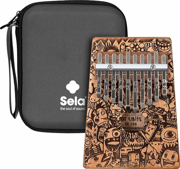 Sela Sela Art Series Kalimba 10 Little Monster Laser Kalimba