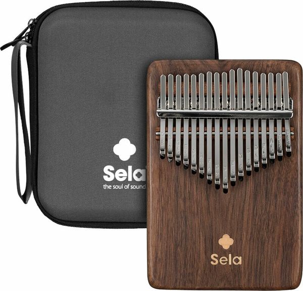 Sela Sela Kalimba 17 Black Walnut Solid Kalimba