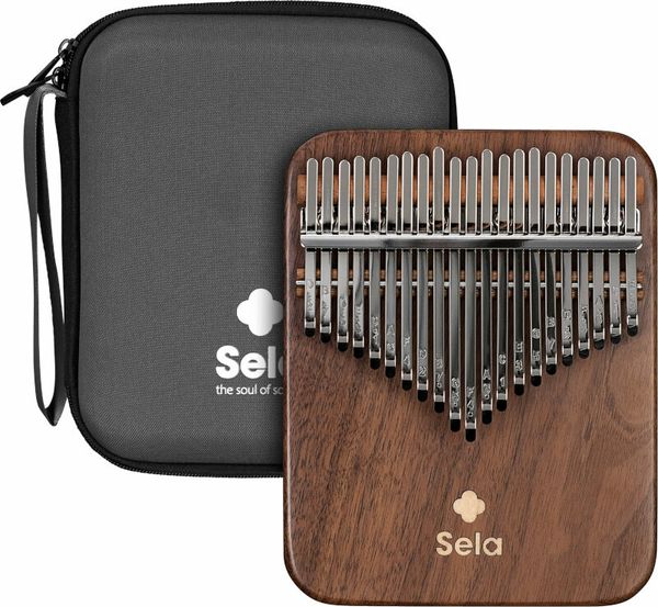 Sela Sela Kalimba 21 Black Walnut Solid Kalimba