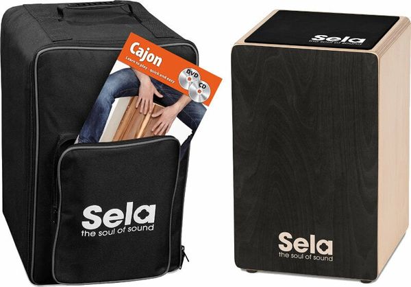 Sela Sela Primera Black Bundle Wood-Cajon