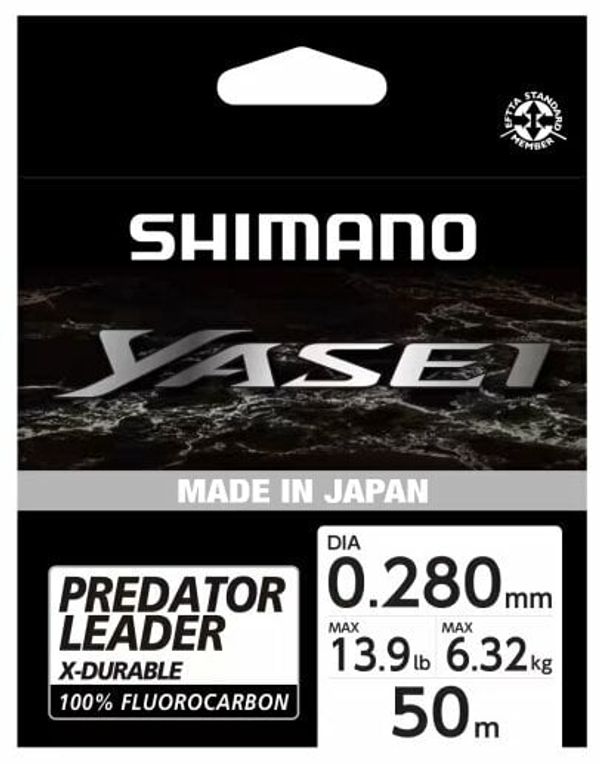 Shimano Fishing Shimano Fishing Yasei Predator Fluorocarbon Clear 0,28 mm 50 m 6,32 kg Najlon