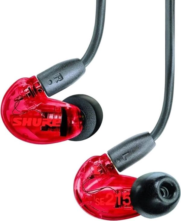 Shure Shure SE215SPE-RD Red Ušesne zanke slušalke