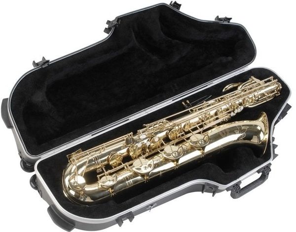 SKB Cases SKB Cases 1SKB-455W Pro Baritone Sax Zaščitna embalaža za saksofon