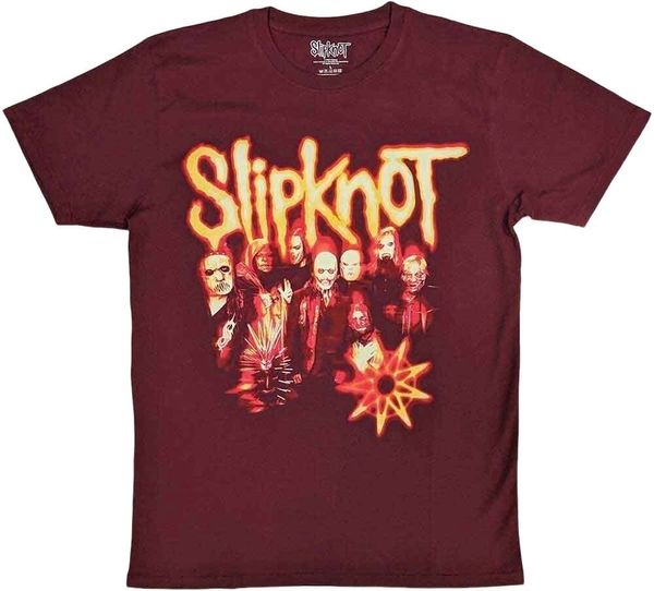 Slipknot Slipknot Majica The End So Far Group Photo Tribal S Nonogram Unisex Maroon Red 2XL