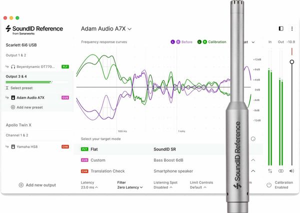 Sonarworks Sonarworks SoundID Reference for Speakers & Headphones with Measurement Microphone Merilni mikrofon