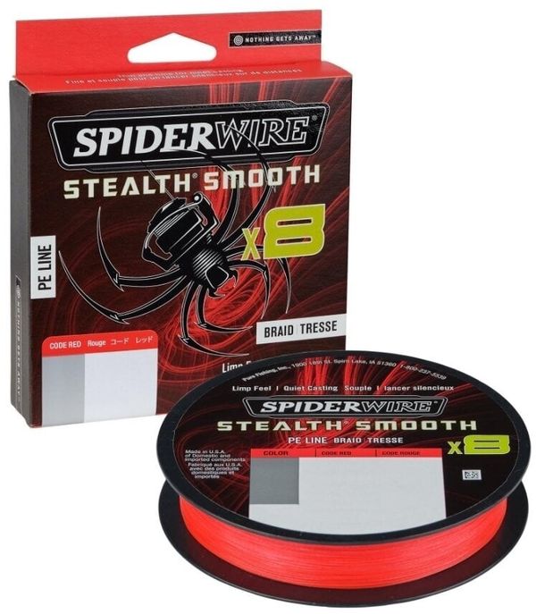 SpiderWire SpiderWire Stealth® Smooth8 x8 PE Braid Code Red 0,07 mm 6 kg-13 lbs 150 m